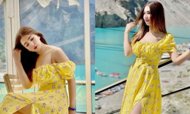 Susan Khan looks amazing in yellow dress