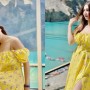 Susan Khan looks amazing in yellow dress