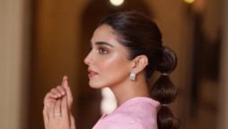 Maya Ali’s good hair day pictures in a baby pink outfit, see photos