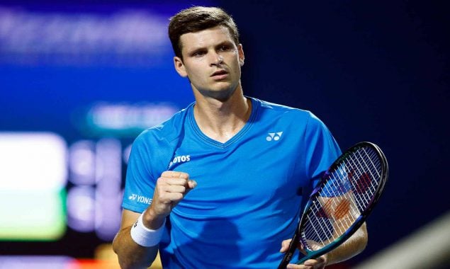 Laslo Djere moves through in Nur-Sultan