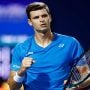 Laslo Djere moves through in Nur-Sultan