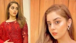 Alizeh Shah looks drop dead gorgeous in red