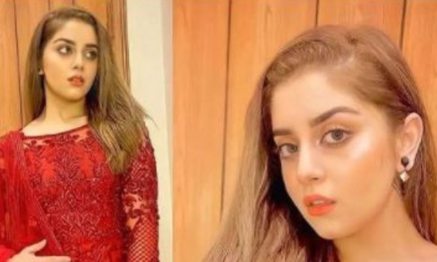 Alizeh Shah looks drop dead gorgeous in red