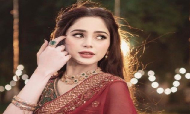 Aima Baig slays a red saree in recent photo