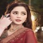 Aima Baig slays a red saree in recent photo