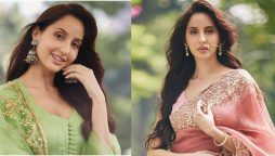 Nora Fatehi sets Instagram on fire in a white cutout dress