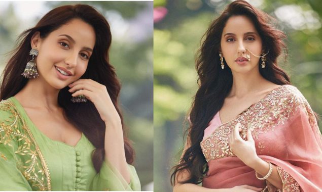 Nora Fatehi sets Instagram on fire in a white cutout dress