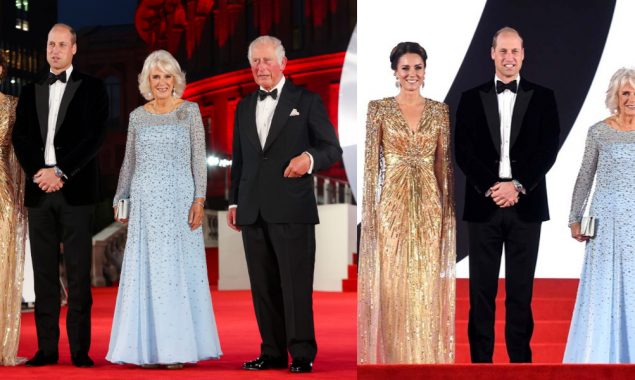 Prince William and Kate Middleton attend the premiere of ‘No Time To Die’