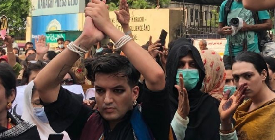 Powerful protest of transgenders against a gang-rape group in pictures