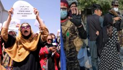 The Taliban use gunfire to disperse women protestors in Kabul