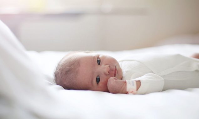 Newborn baby grows dense thick hair all over her body