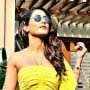 Hina Khan went viral in a glamorous photo shoot wearing a yellow dress