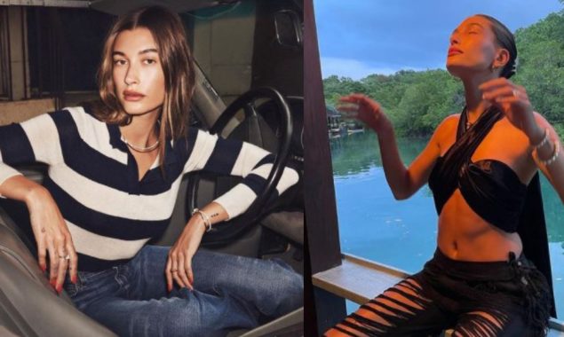Hailey Bieber showcases impressively fit figure in snaps from vacations