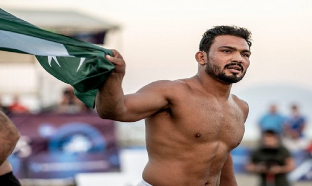 Inam Butt becomes champion World Beach Wrestling 5th time in a row