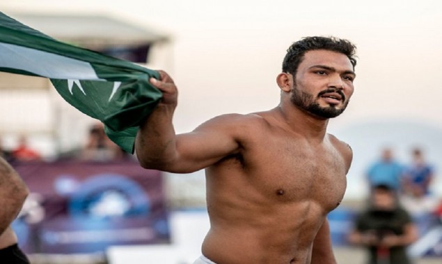 Beach Wrestling World Series: Inam Butt qualifies for quarter-finals