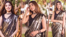 In Pictures: Kinza Hashmi is epitome of elegance in this stunning saree