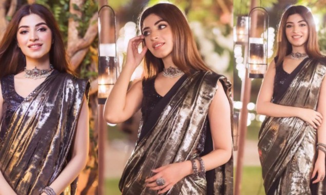 In Pictures: Kinza Hashmi is epitome of elegance in this stunning saree