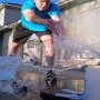Man moves 114 ounces of water with his hands in 30 seconds