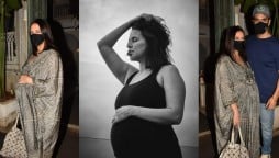 Neha Dhupia’s pregnancy glow is unmissable as she cradles baby bump in latest clicks