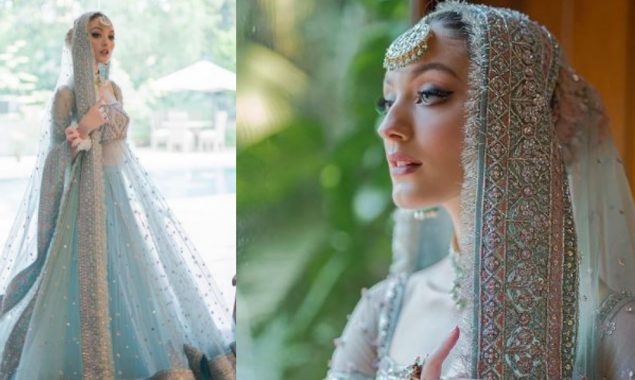 In Pictures: Neha Rajpoot looks beyond the world in this ice blue attire from her big day