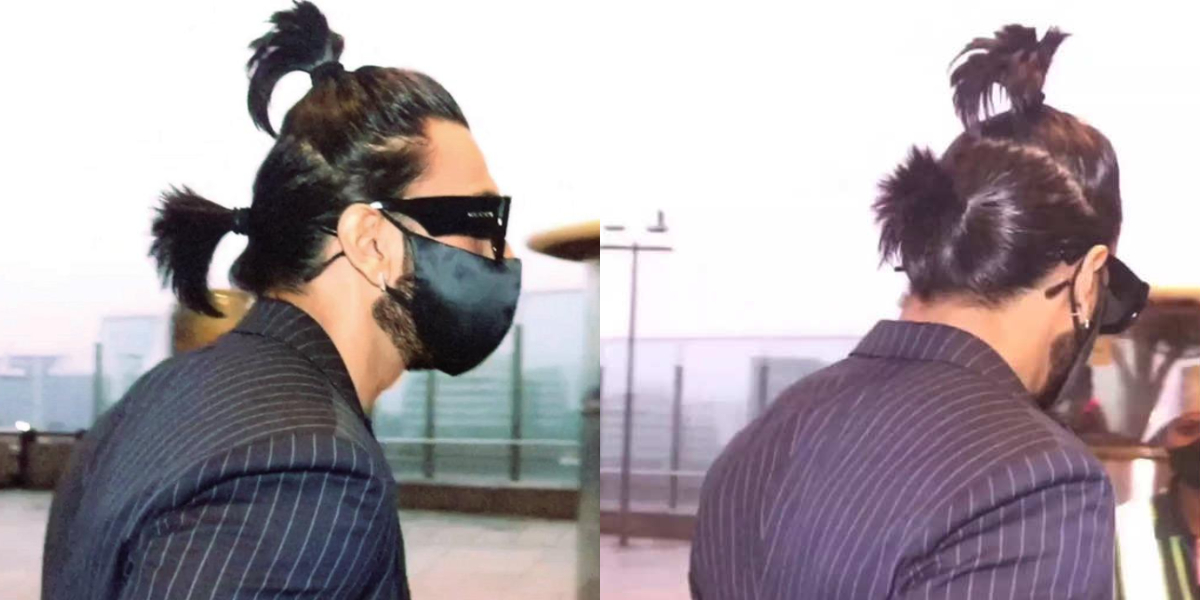 Ranveer Singh ponytail