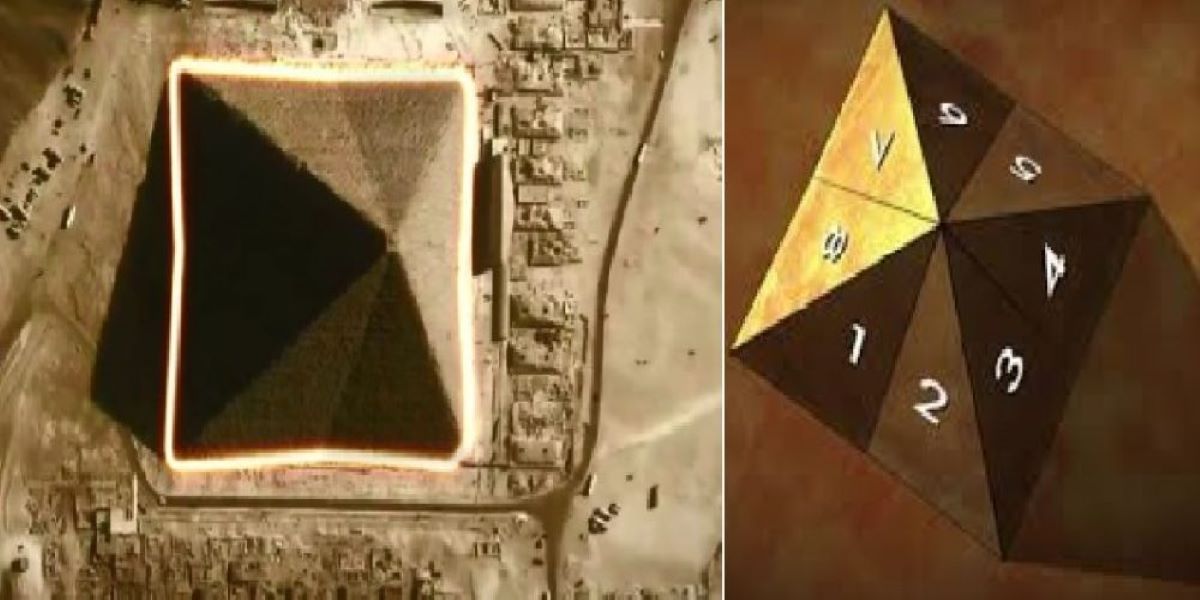 Does the Great Pyramid of Cheops consist of 8 sides, not 4?