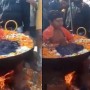 Viral video: Baby sitting comfortably in a boiling water