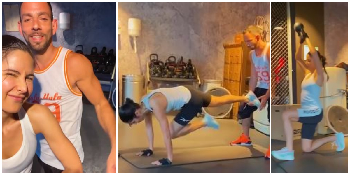 Katrina Kaif, her gym trainer show off their muscles in new IG video