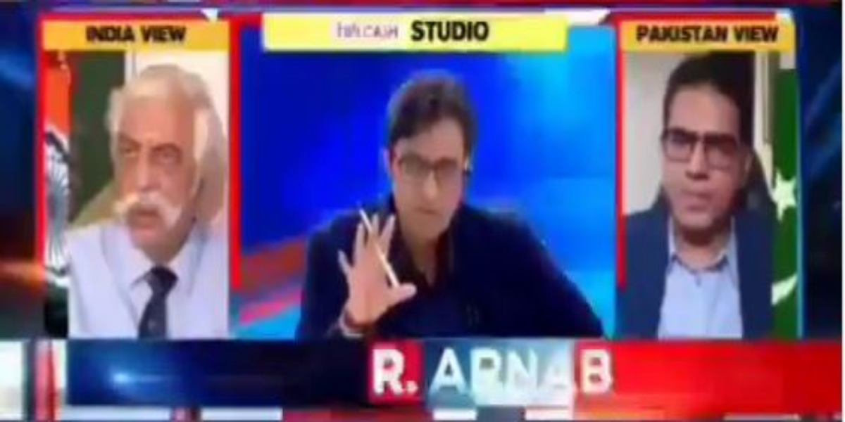 Pakistani Panelist catches Arnab Goswami's lies about Serena Hotel Kabul
