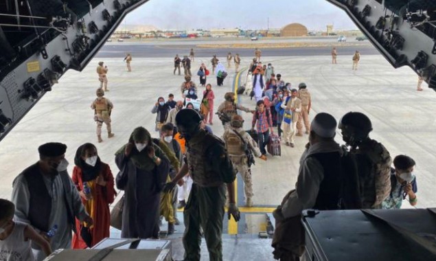 afghans on airport