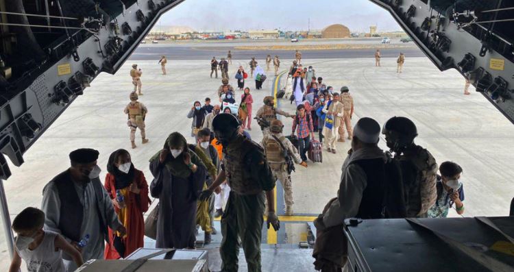 afghans on airport