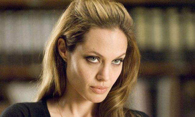 Angelina Jolie looks stunning in a black pencil dress