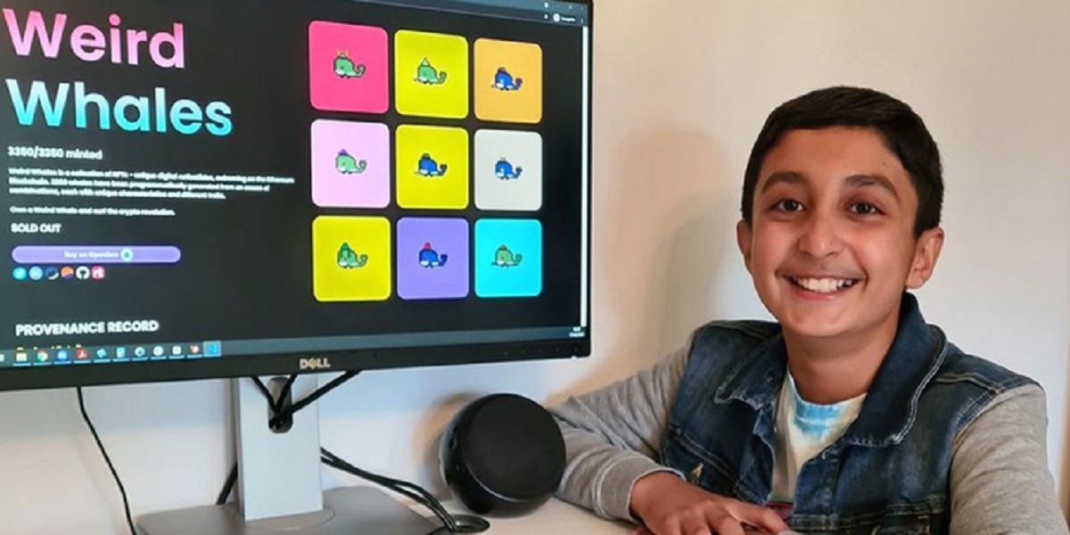 12 year old youngster earns £250,000 by selling a number of whale emojis