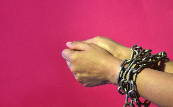 chained hands
