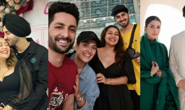 Danish Taimoor, Ayeza Khan all smile as they meet Neha Kakkar and her hubby