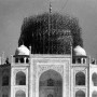 Do you know why Taj Mahal’s Dome was covered with scaffolding?