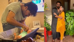 Iqra Aziz appreciates husband Yasir Hussain for being a hands-on dad