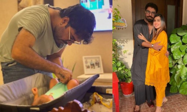 Iqra Aziz appreciates husband Yasir Hussain for being a hands-on dad