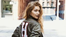 Gigi Hadid receives love during a stroll at Milan Fashion Week