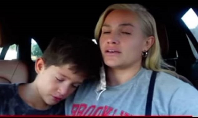 Mom Caught telling her Son to "Act like You're Crying"