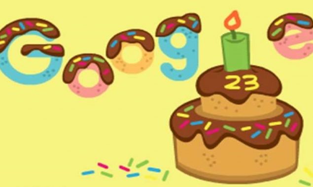 Google is celebrating its 23rd birthday with an animated doodle