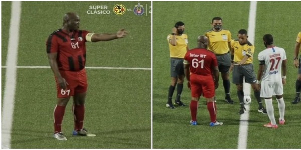 Suriname's vice president breaks the record for the oldest soccer player