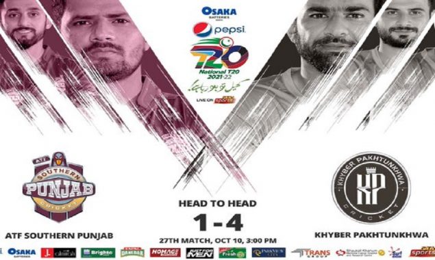 National T20 Cup: Southern Punjab vs Khyber Pakhtunkhwa Live Score – Match 27