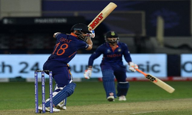 Afridi shines but Kohli guides India to 151-7 at T20 World Cup