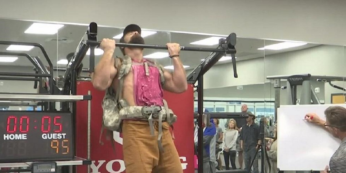 Alabama guy unofficially breaks the world record for chin-ups