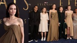 Angelina Jolie makes statement appearance with kids at ‘Eternals’ premiere