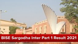 BISE Sargodha inter part 1 result 2021