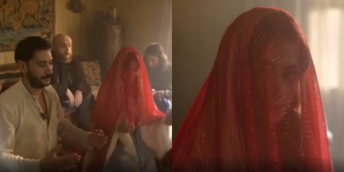 Esra Bilgic ties knot