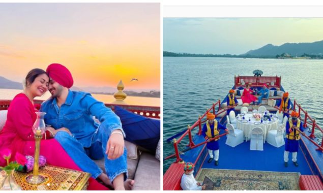 Neha Kakkar and Rohanpreet celebrate their first anniversary on a dreamboat