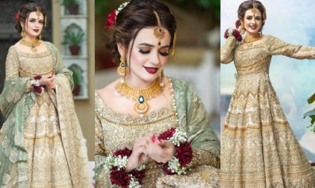 Sumbul Iqbal in this regal bridal outfit will brighten up your day